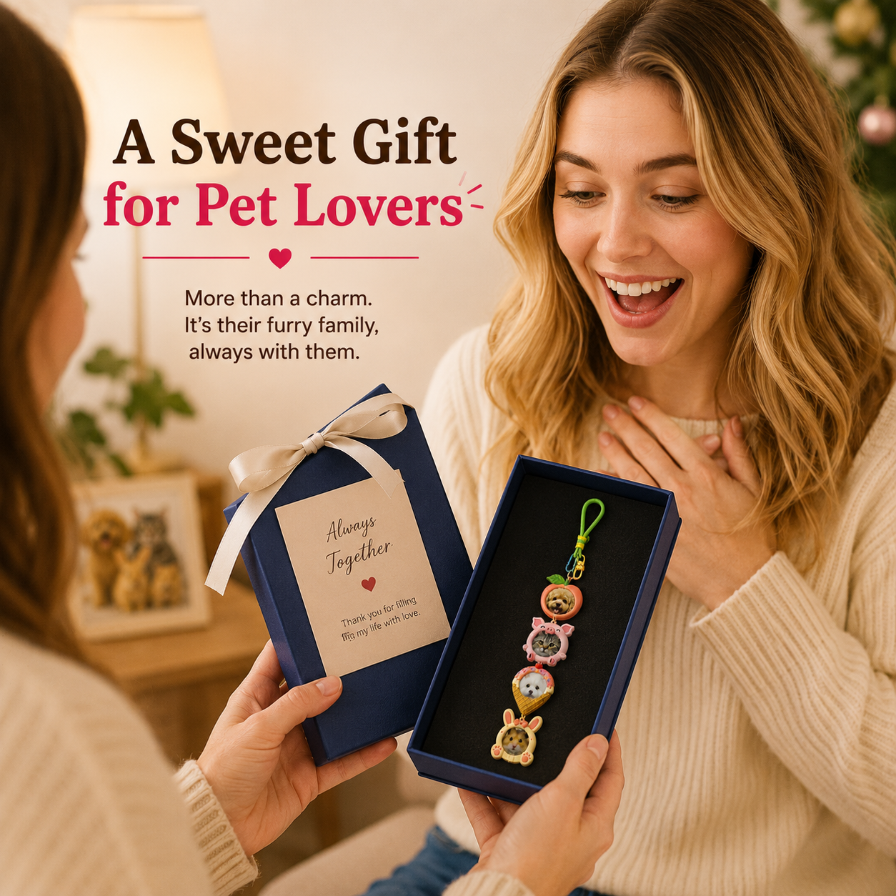 Pet Stackies™ Custom 3D Pet Charms From Photo - Pet Keychain From Photo – Personalized Dog & Cat Charm Gift (Copy)
