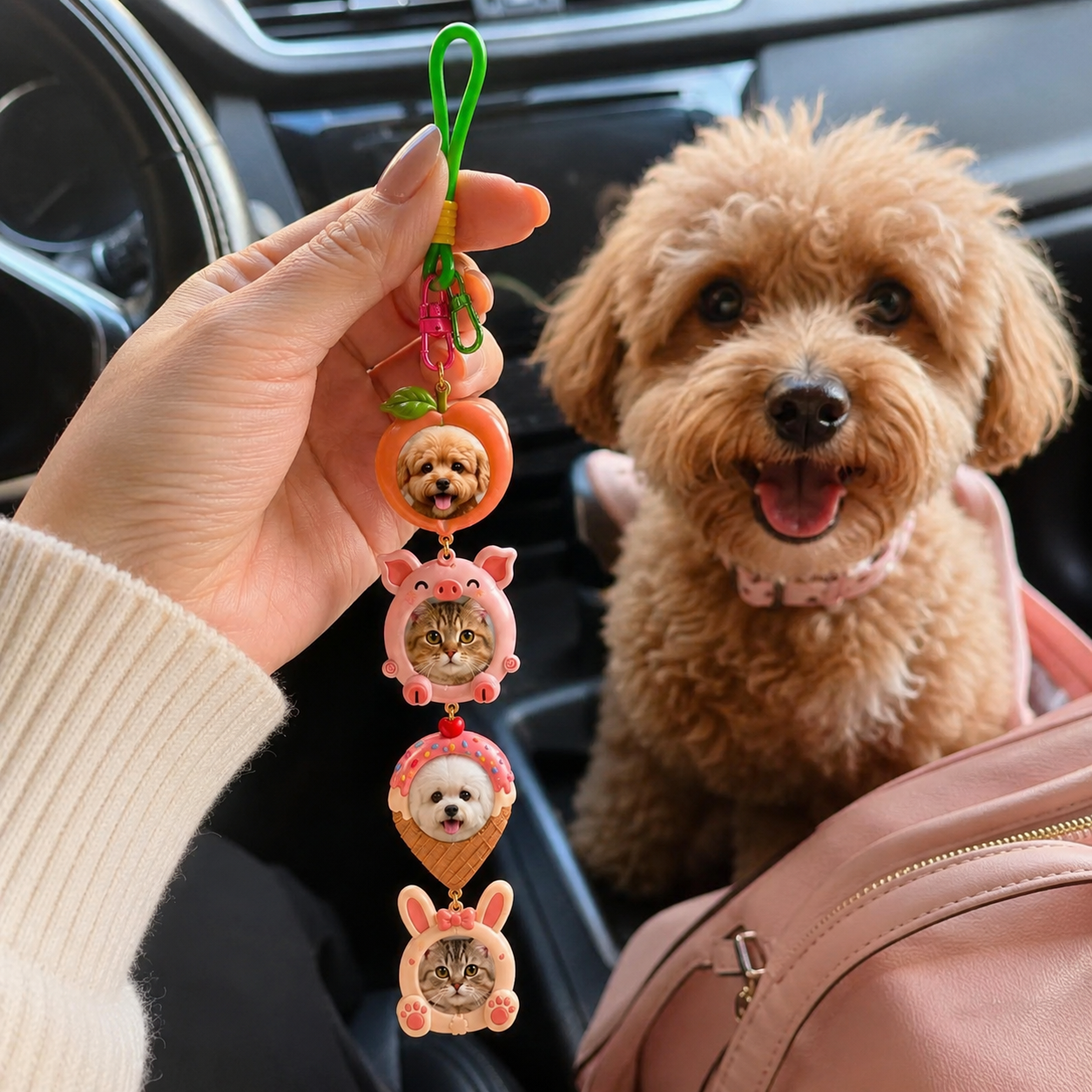 Pet Stackies™ Custom 3D Pet Charms From Photo - Pet Keychain From Photo – Personalized Dog & Cat Charm Gift (Copy)