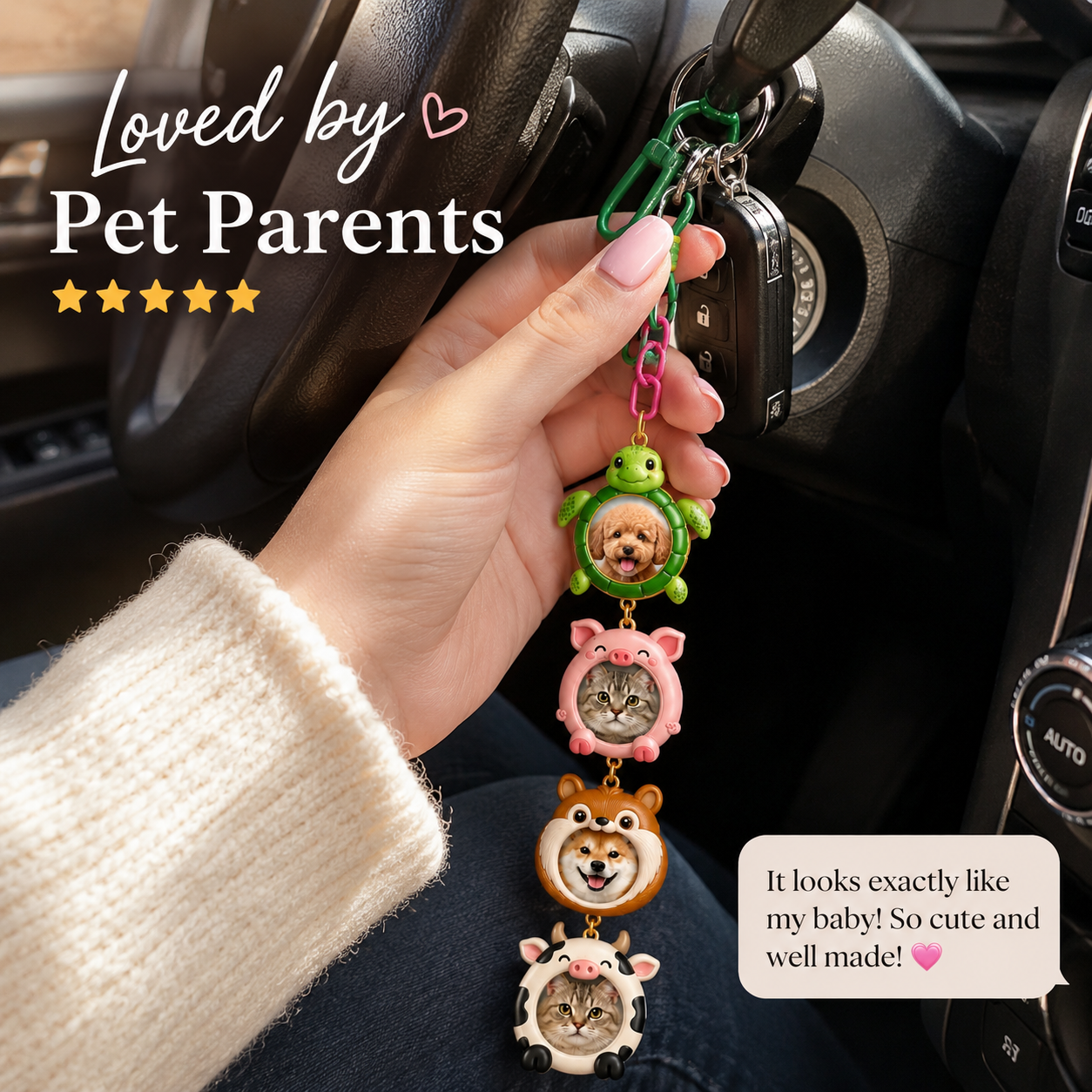 Pet Stackies™ Custom 3D Pet Charms From Photo - Pet Keychain From Photo – Personalized Dog & Cat Charm Gift (Copy)